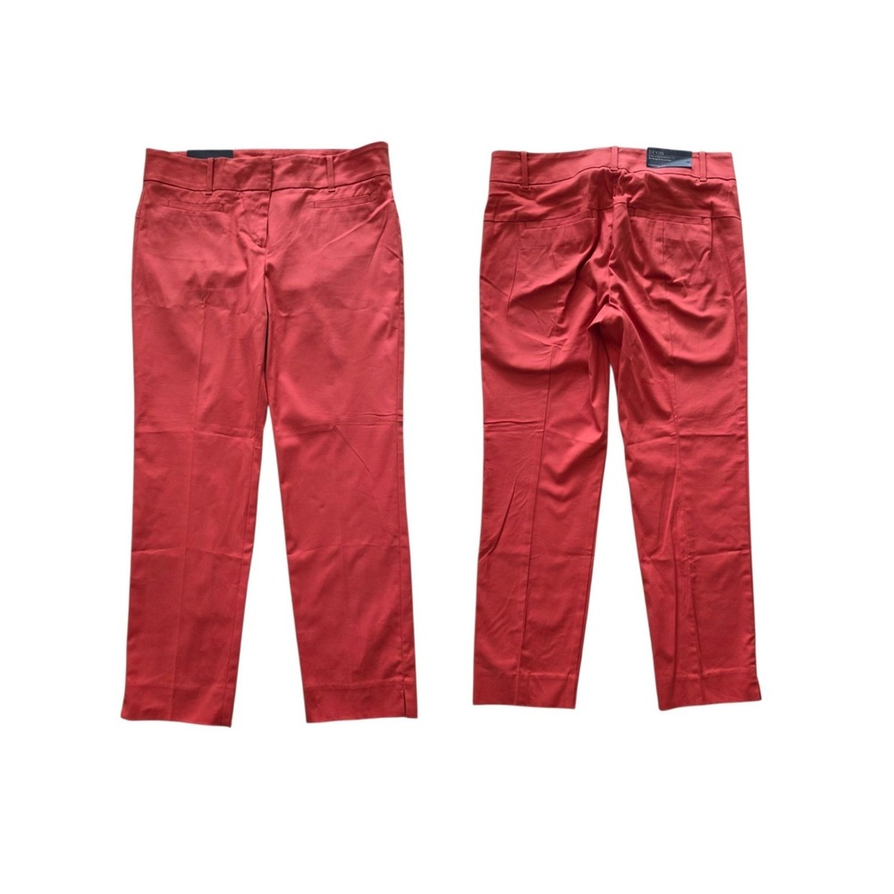 Ann Taylor Devin Cropped Pants 4 Coral Straight Leg NWT Workwear Career Office